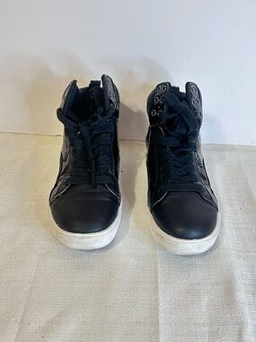 Pastry Black High-Top Athletic Sneakers with White Soles